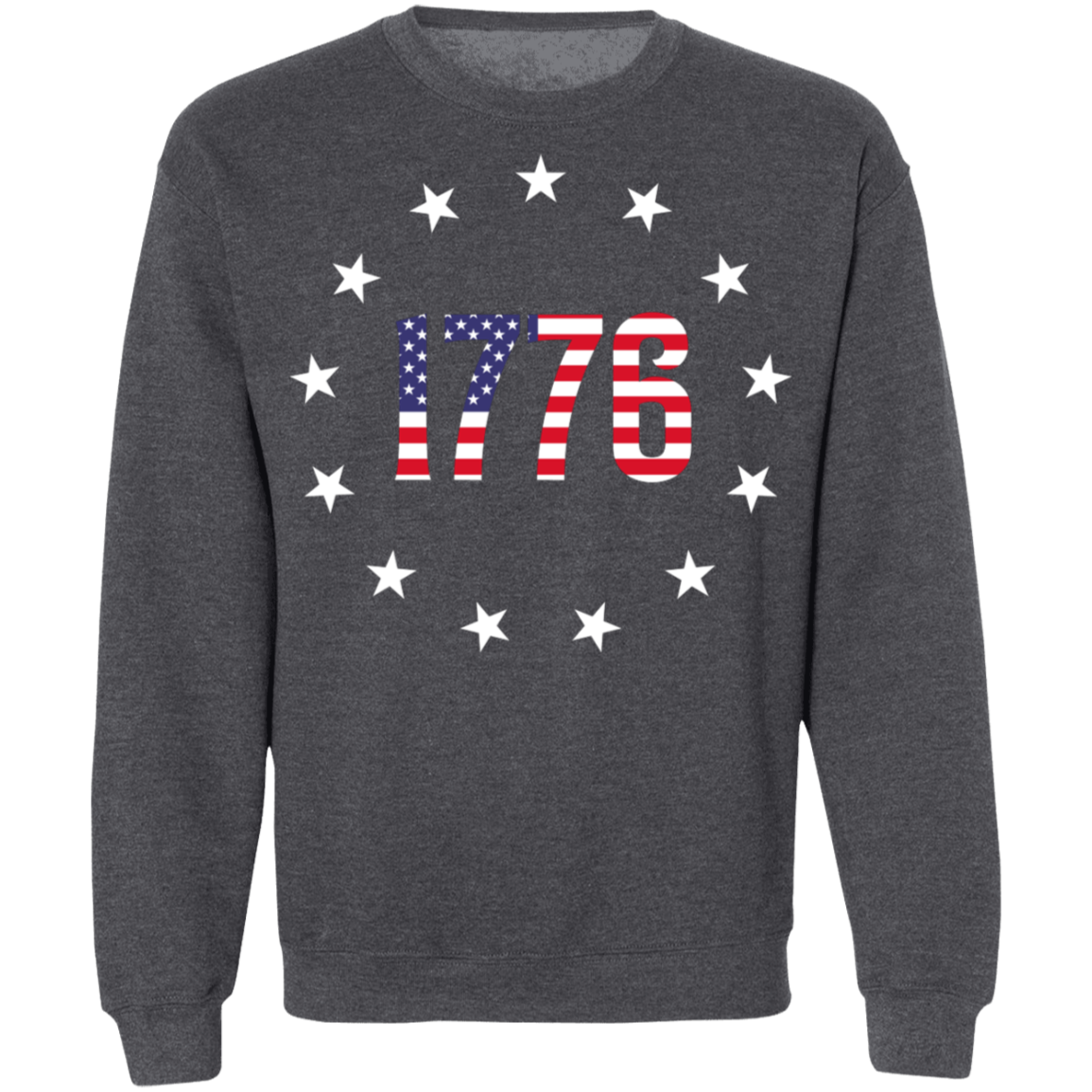 1776 Betsy Ross American Flag Crewneck Sweatshirt
