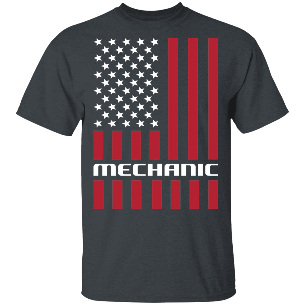 Mechanic Automotive American Flag USA T-Shirt