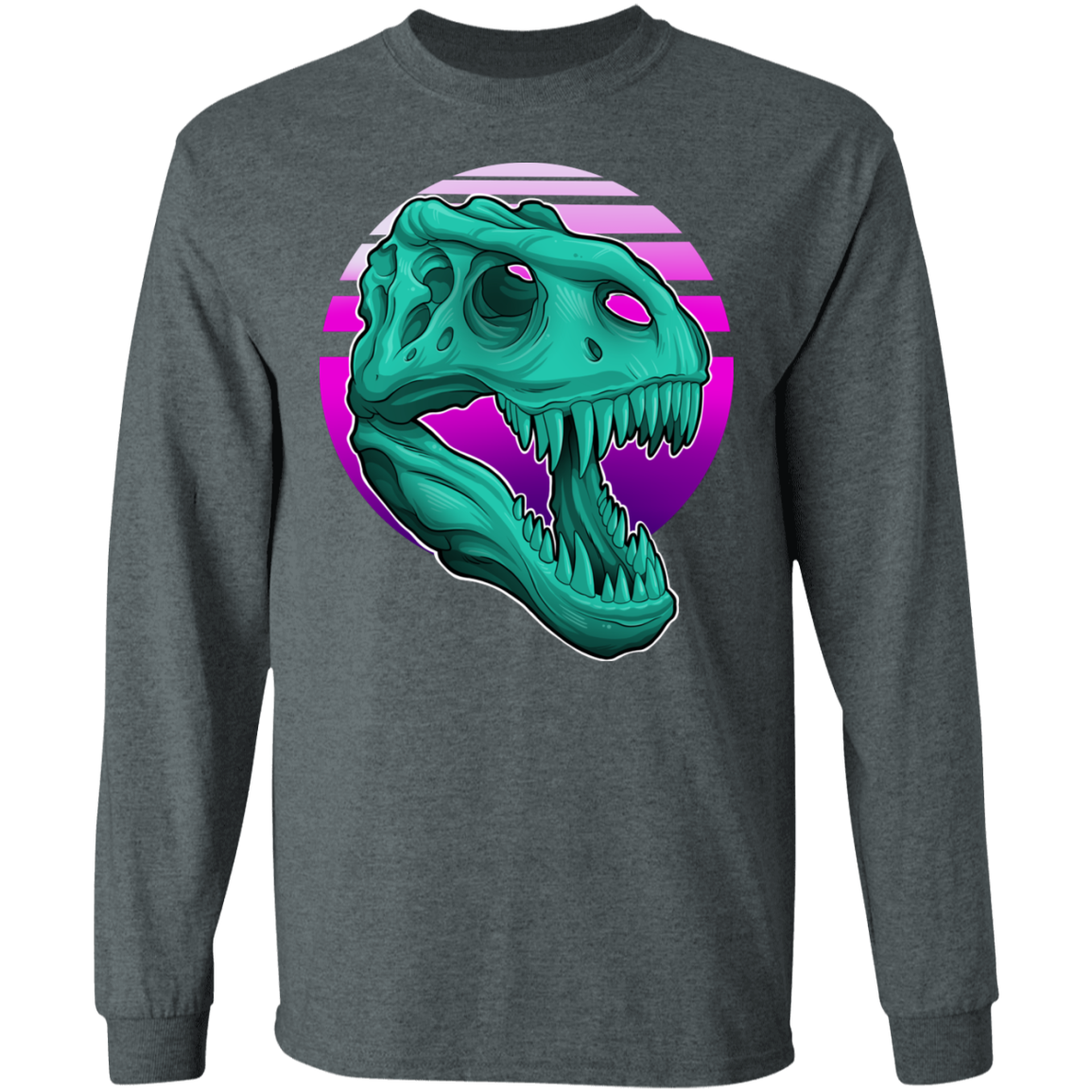 T-Rex Retro 80's Long Sleeve T-Shirt