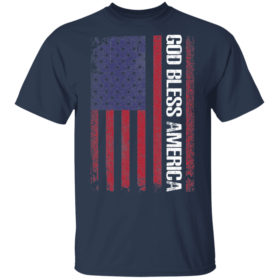God Bless America American Flag USA T-Shirt