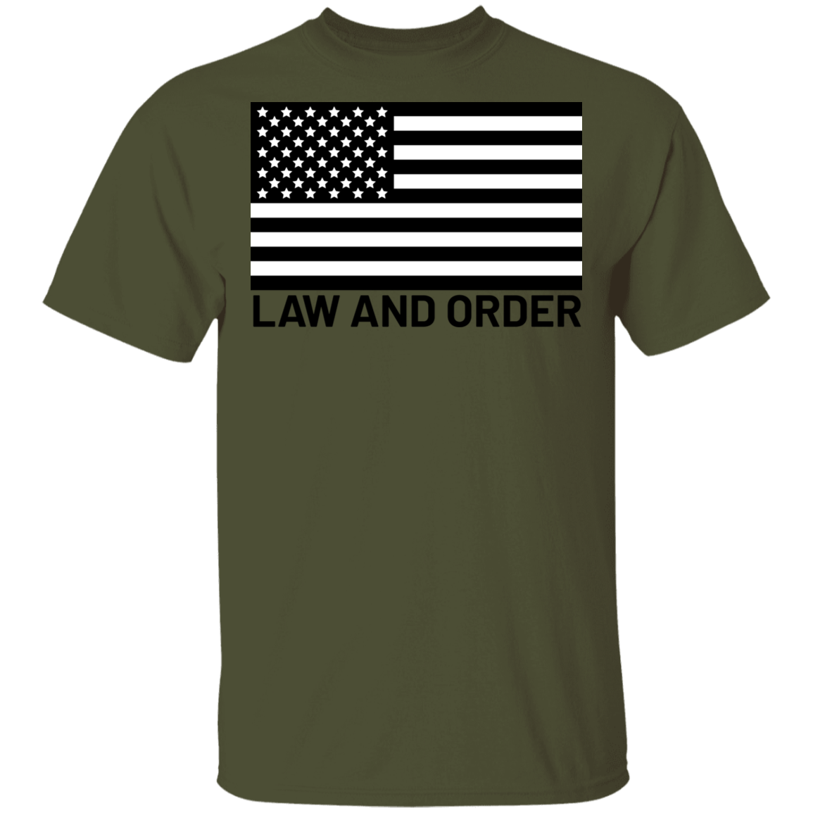 Law and Order American Flag Patriot T-Shirt
