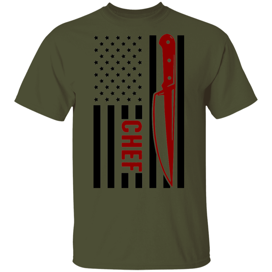 Chef American Flag Cooking T-Shirt