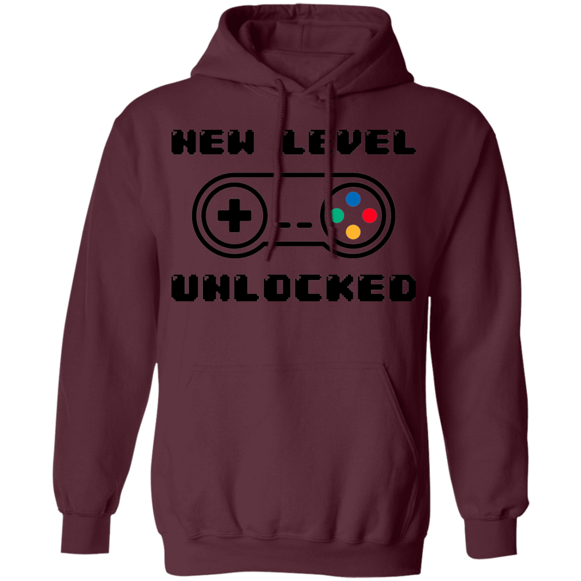 New Level Unlocked Gaming Pullover Hoodie
