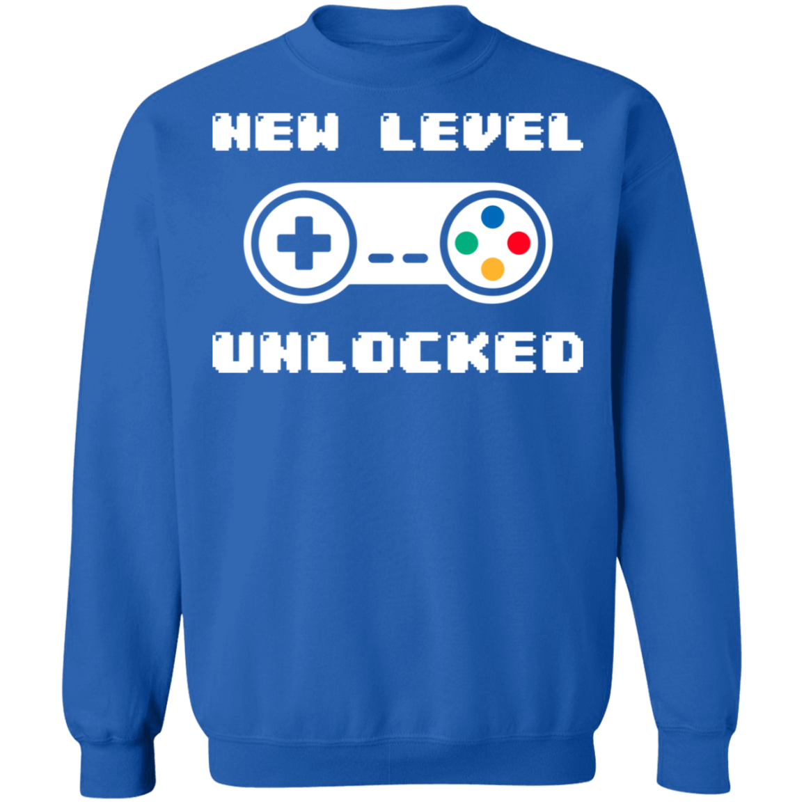 New Level Unlocked Gaming Crewneck Sweatshirt