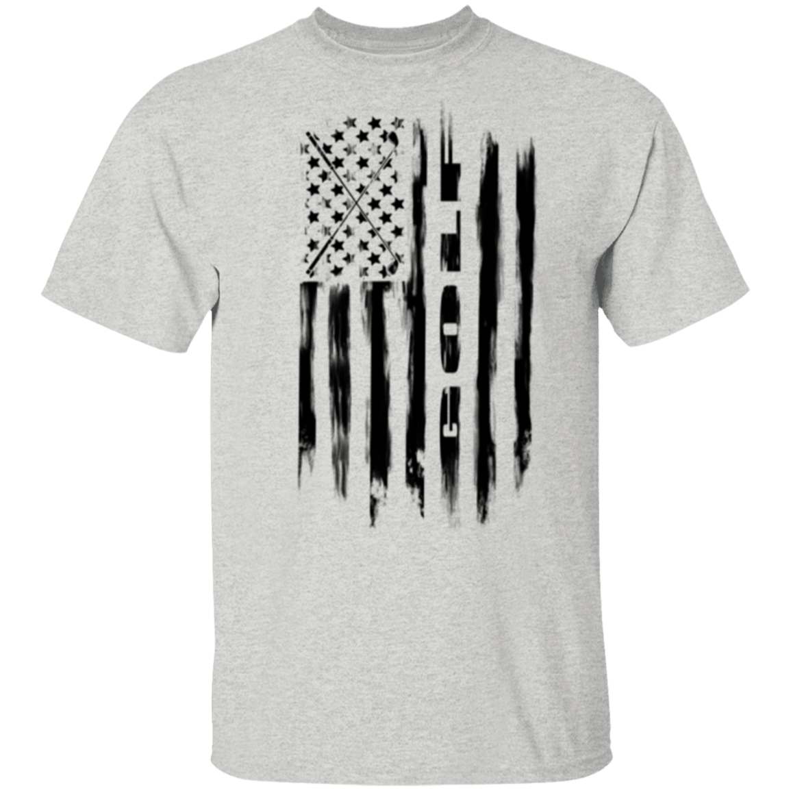 Golf Golfing American Flag T-Shirt