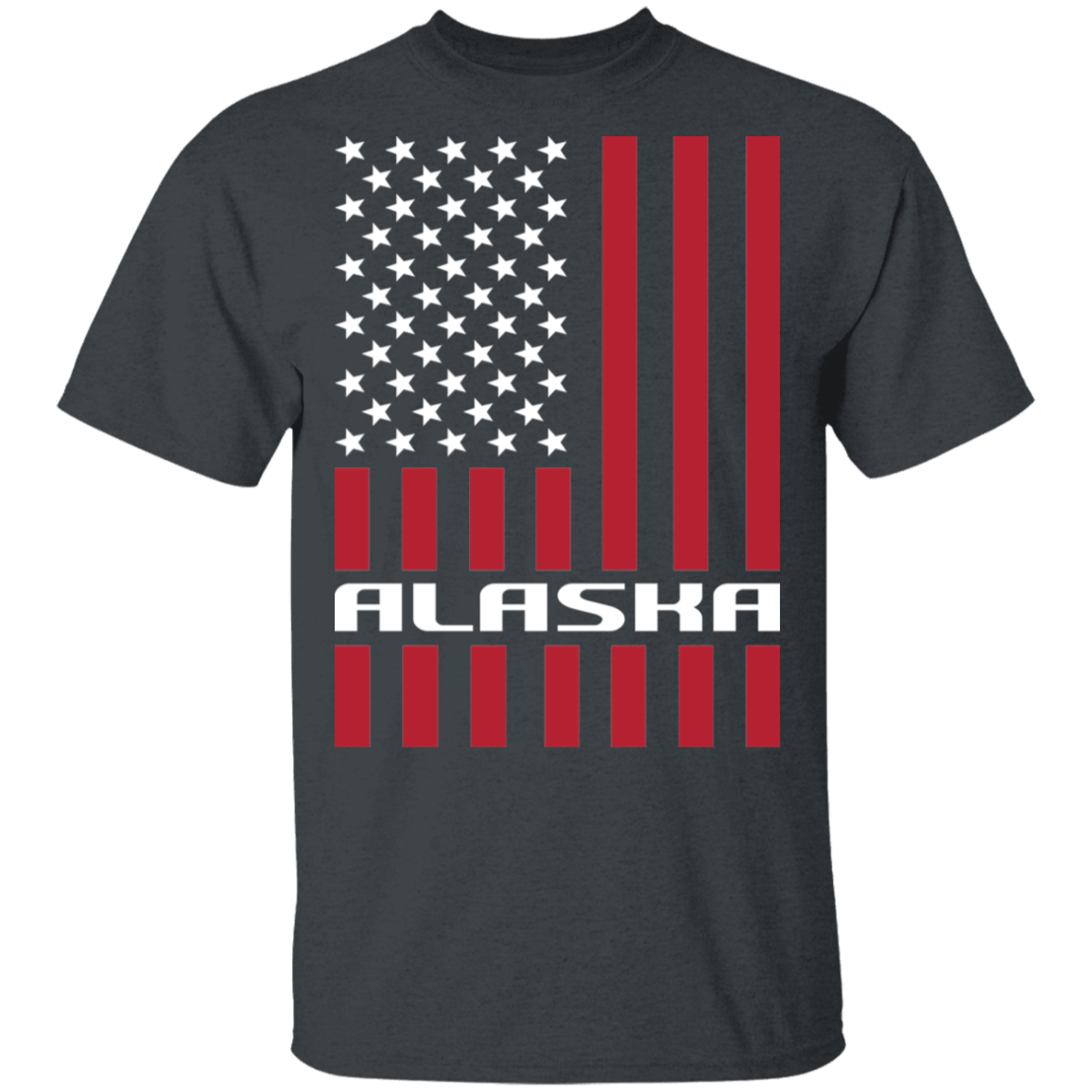 Alaska American Flag USA T-Shirt