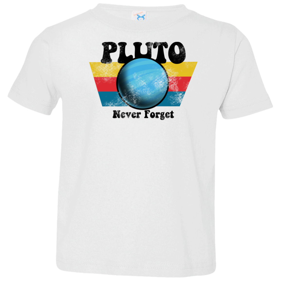 Toddler Space Planet Pluto Vintage 80s Jersey T-Shirt