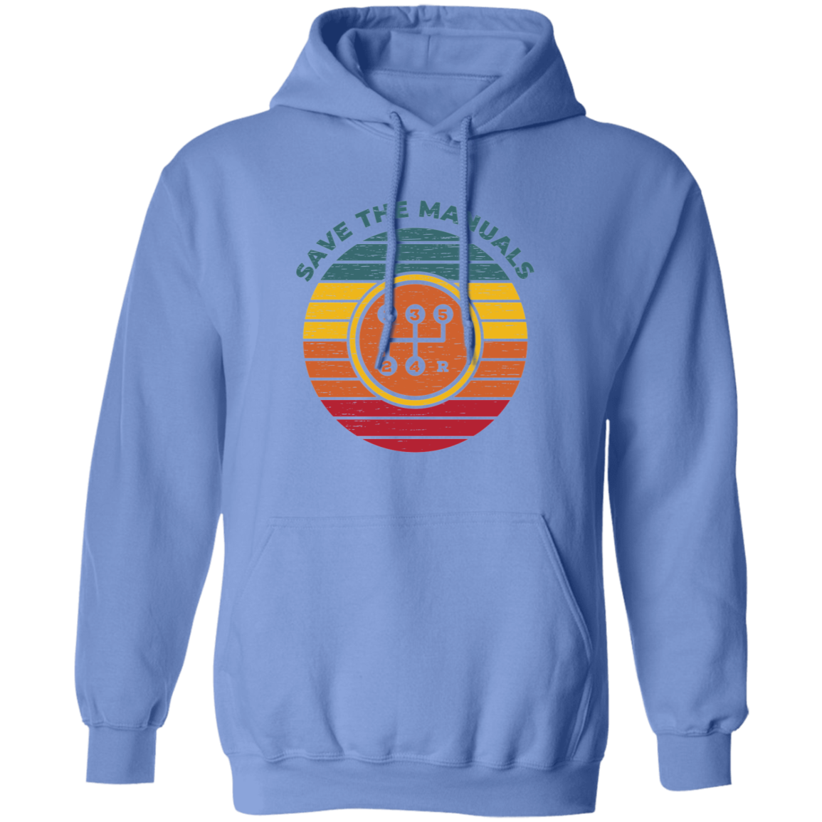 Save the Manuals Stick Shift 5 Speed Pullover Hoodie