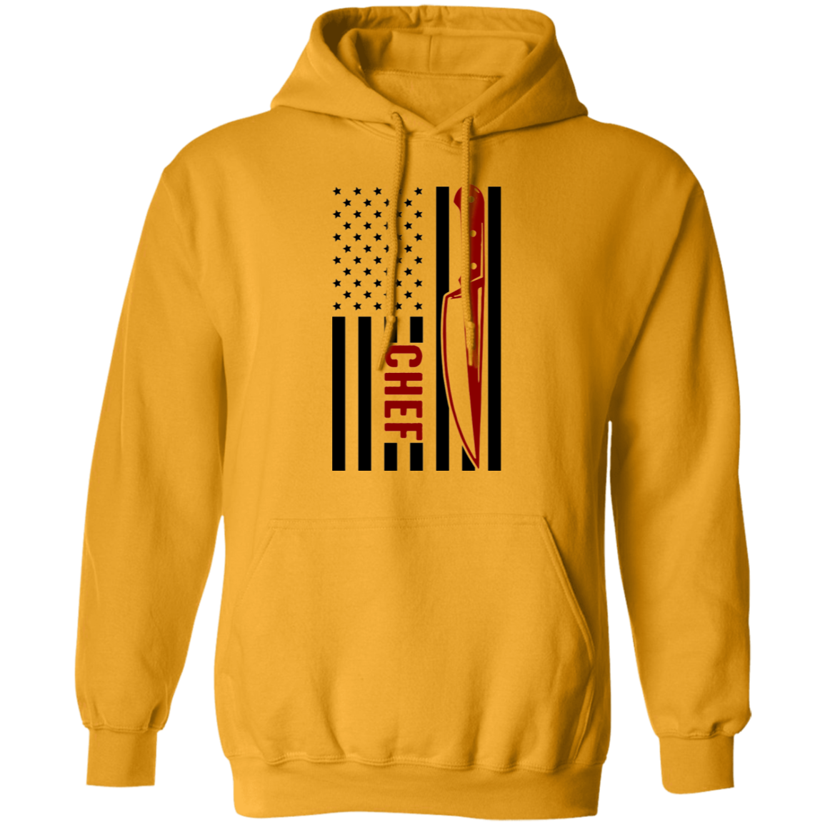 Chef American Flag Cooking Pullover Hoodie
