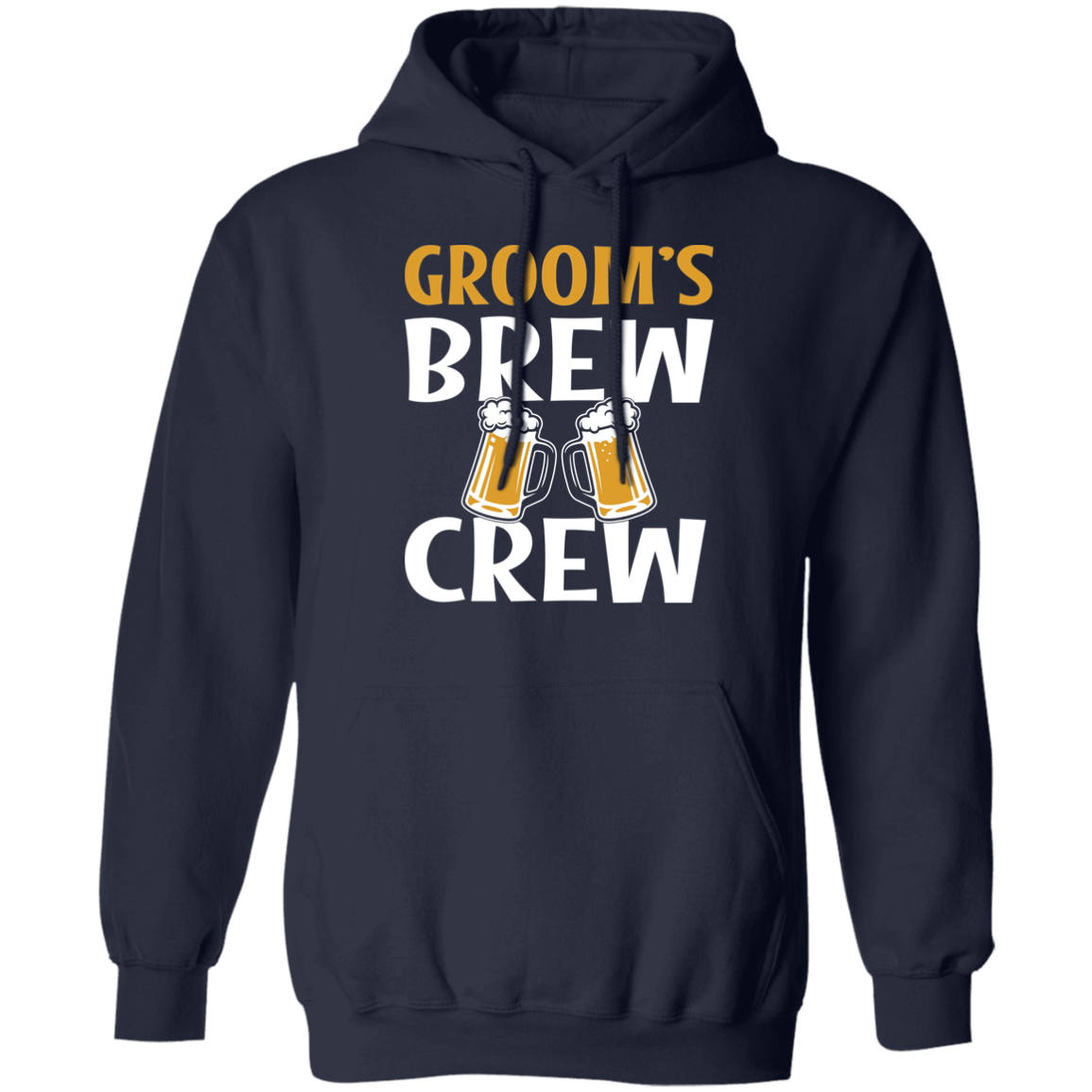 Bachelor Party Groom's Brew Crew Funny Hoodie