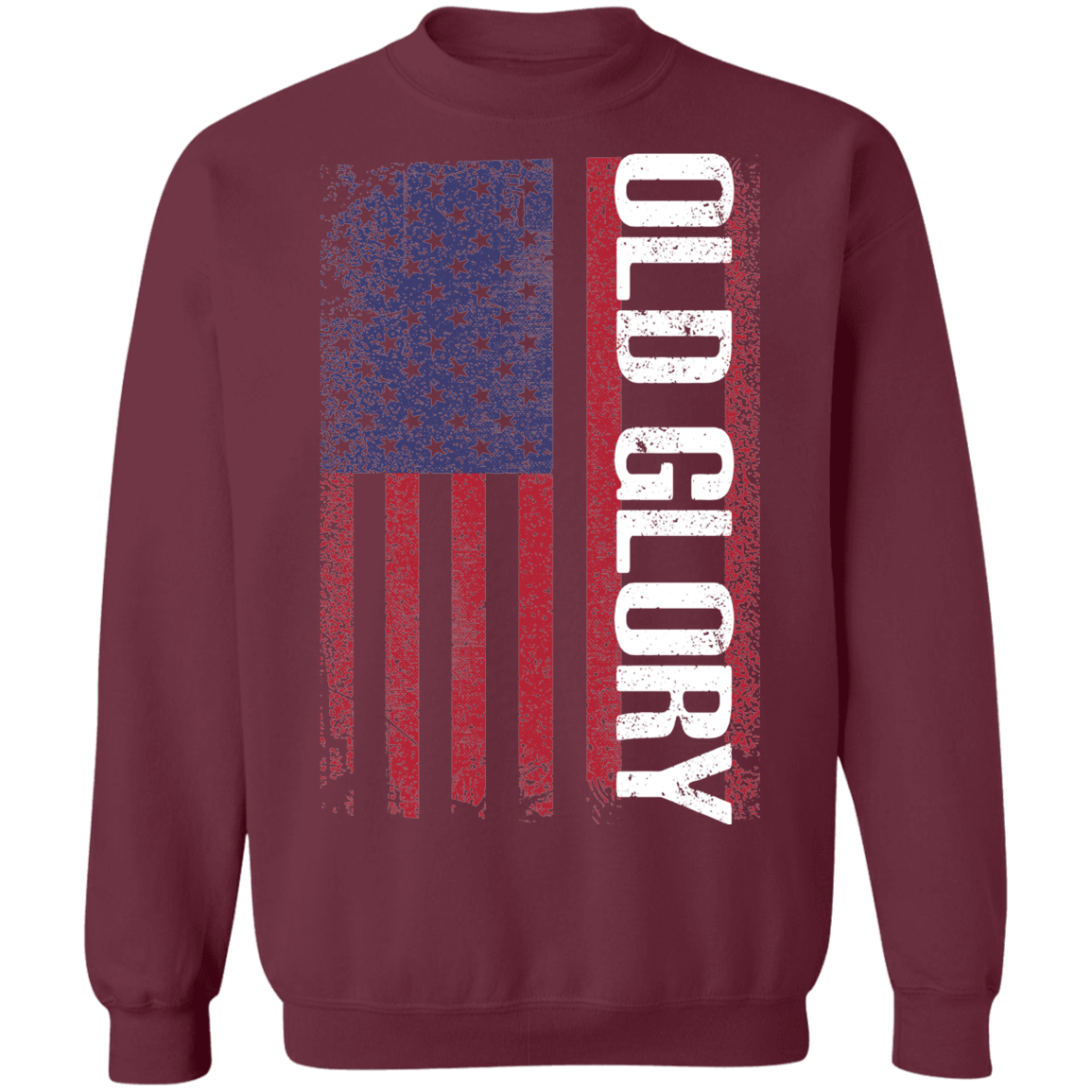 Old Glory American Flag USA Crewneck Sweatshirt