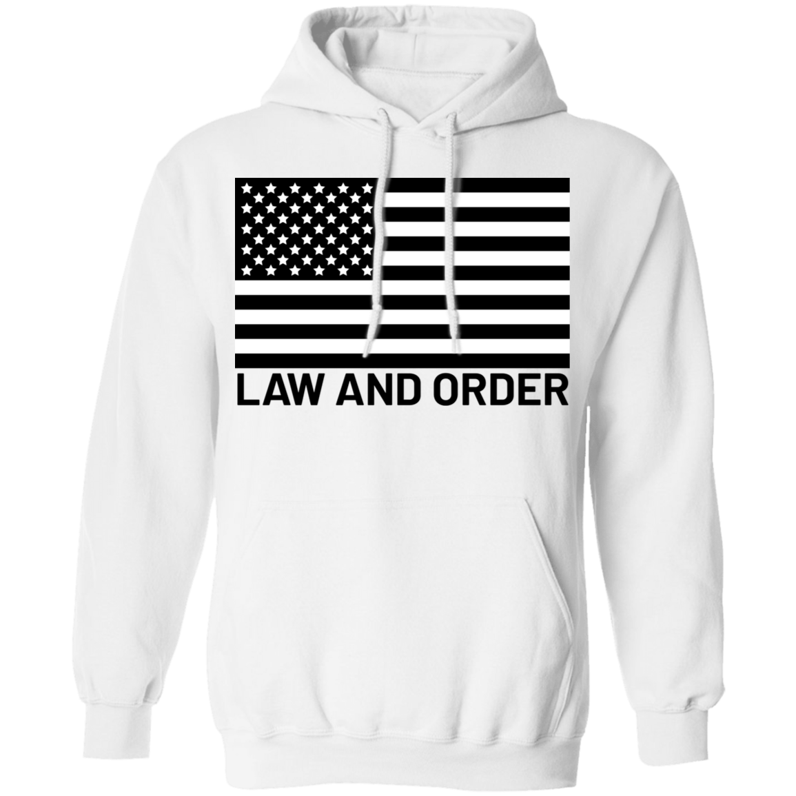 Law and Order American Flag Patriot Pullover Hoodie