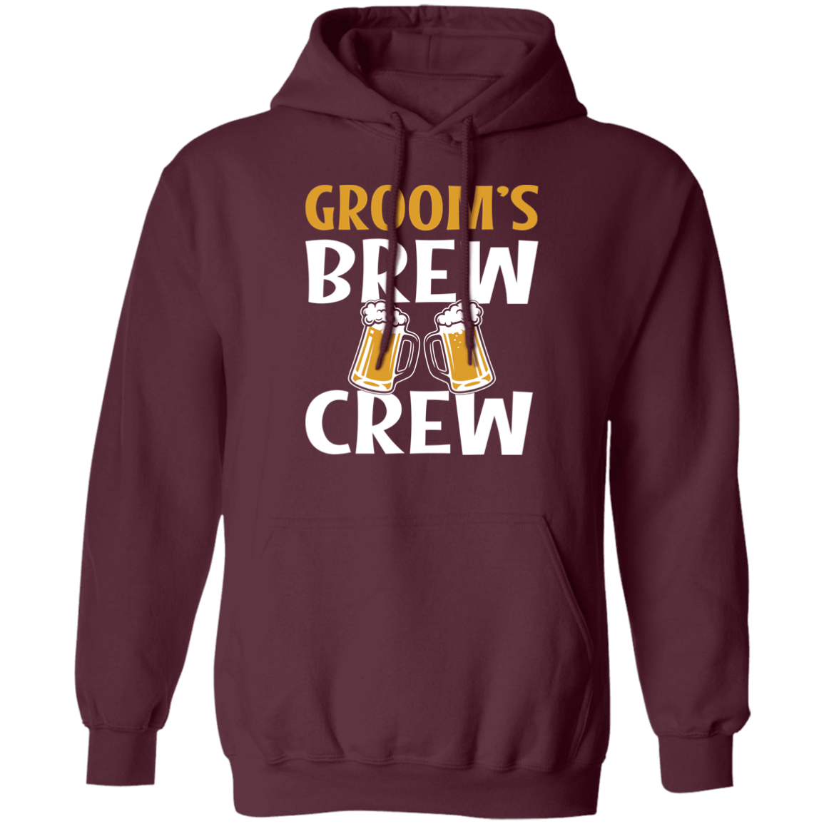 Bachelor Party Groom's Brew Crew Funny Hoodie