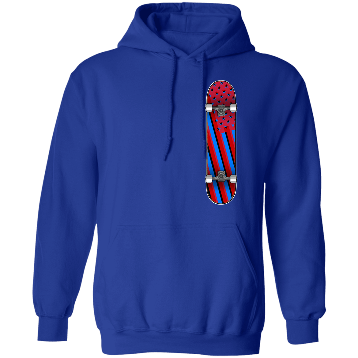 American Flag Skateboard Skateboarding Pullover Hoodie