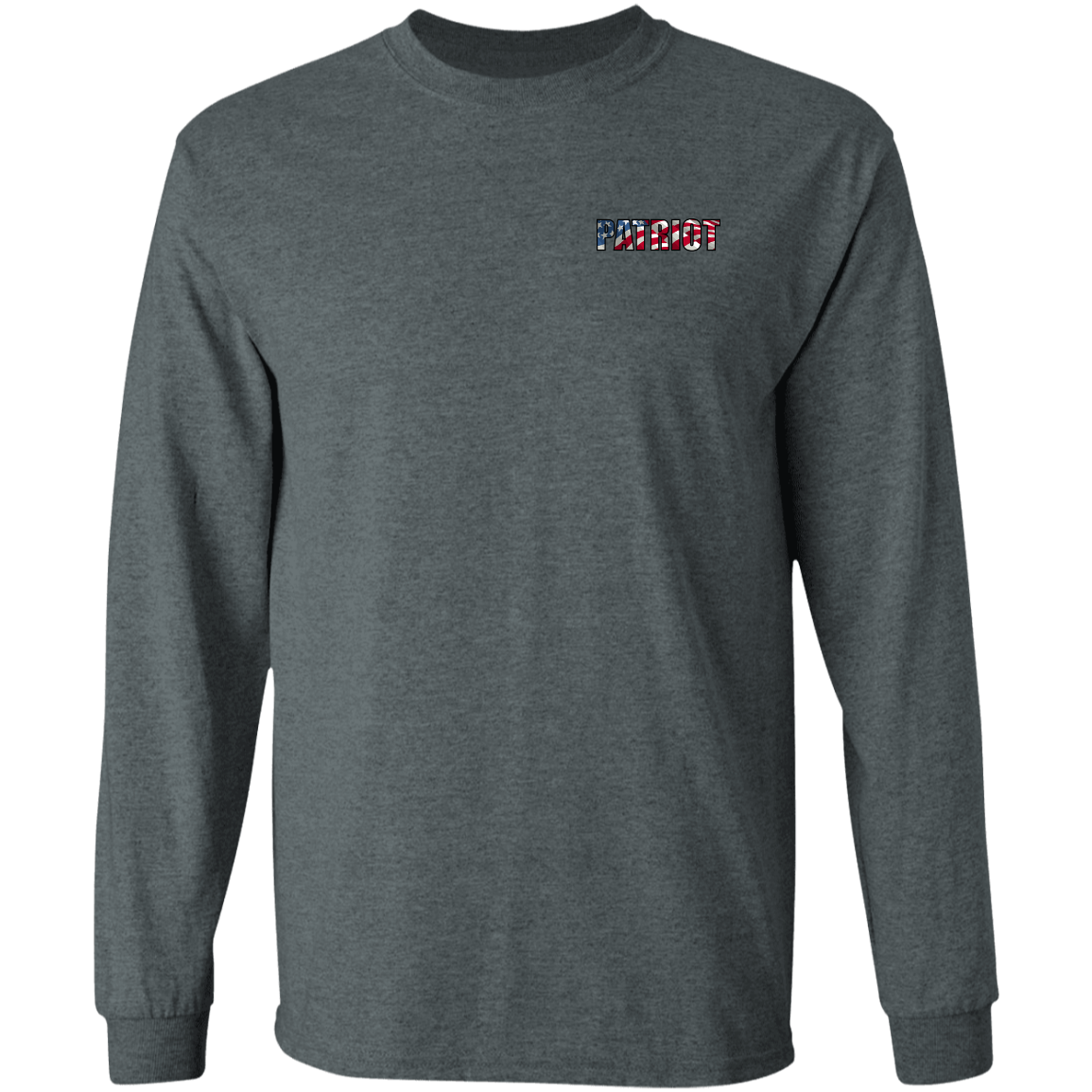 Patriot American Bald Eagle Double Sided Long Sleeve T-Shirt