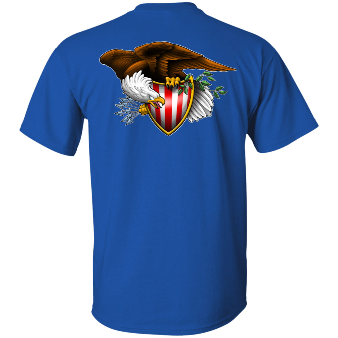 Patriot American Bald Eagle Double Sided T-Shirt
