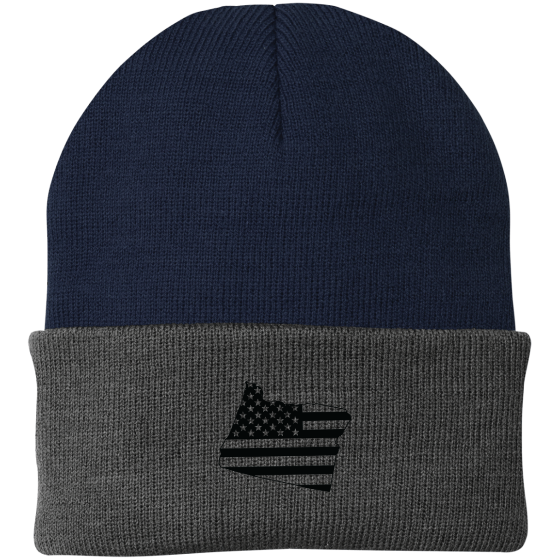 Oregon State American Flag Beanie Cap