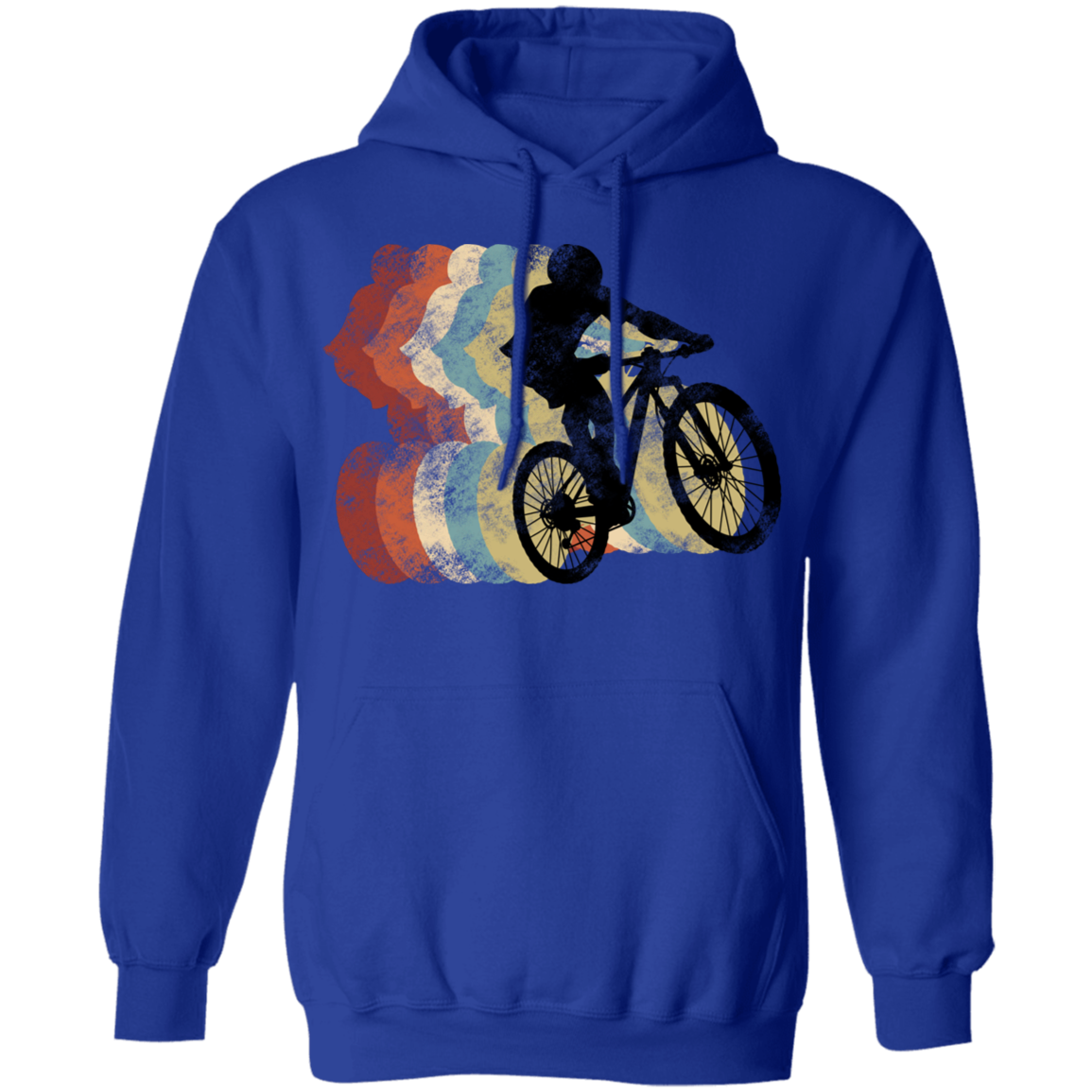 Mountain Bike Rider Biking Pullover Hoodie