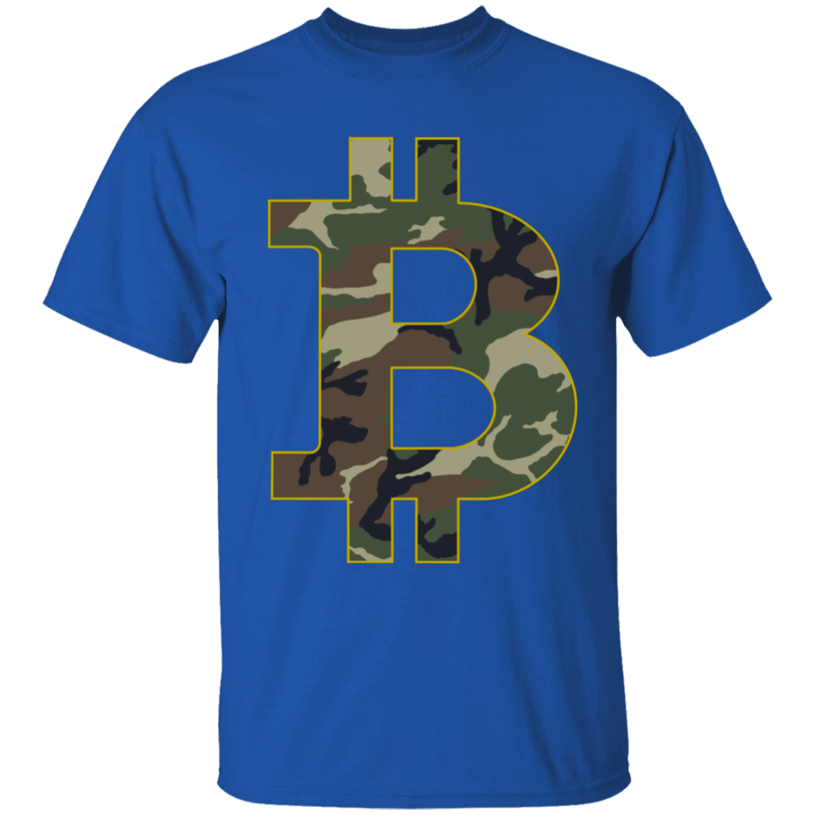 Camo Bitcoin Hodl Cryptocurrency BTC T-Shirt