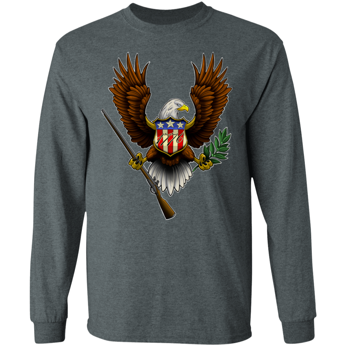 1776 American Bald Eagle Long Sleeve T-Shirt