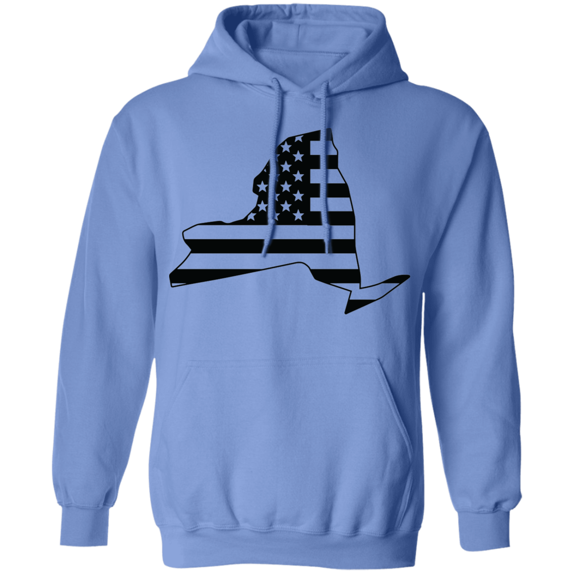 New York NY State American Flag Pride Pullover Hoodie