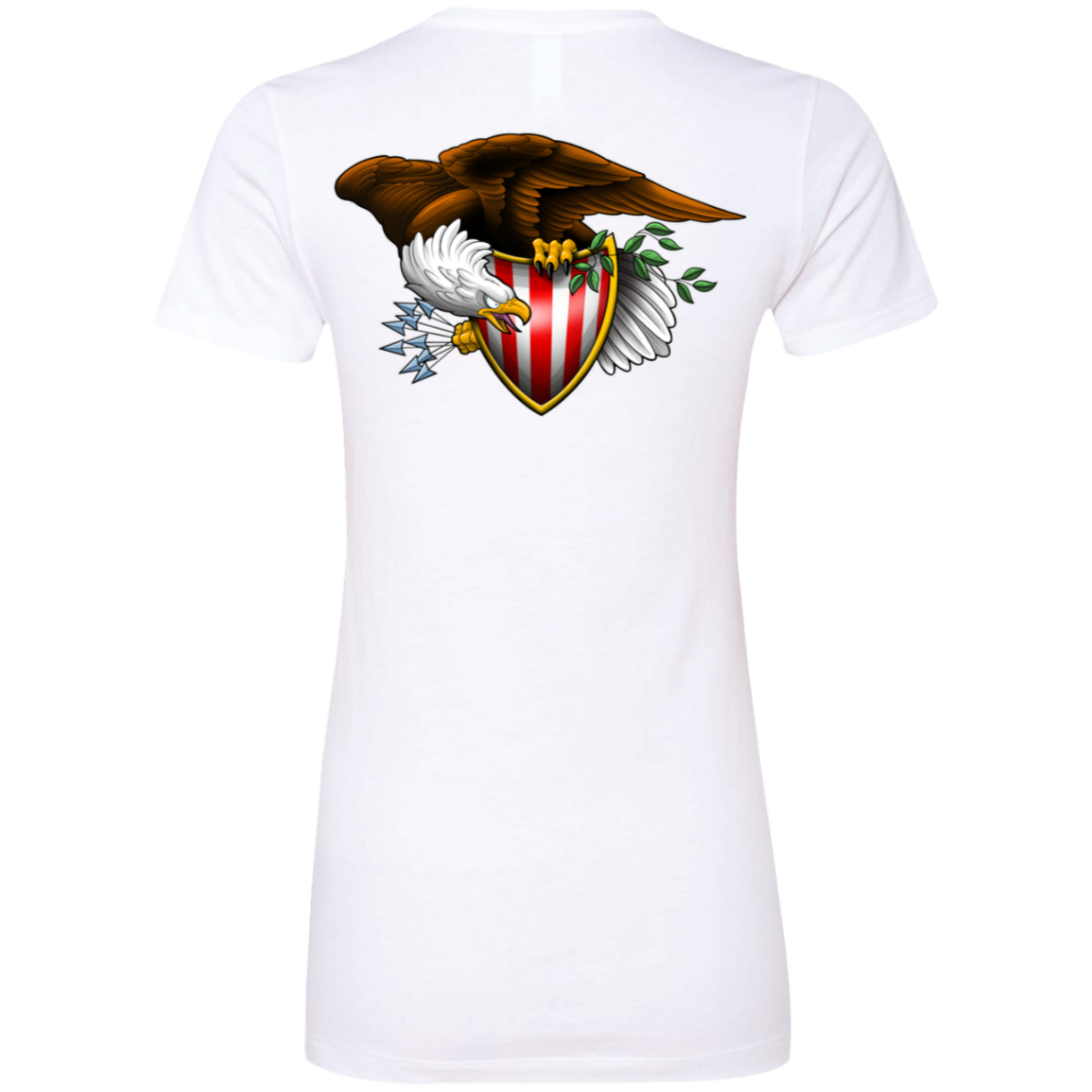 Patriot American Bald Eagle Women's Double Sided Boyfriend T-Shirt