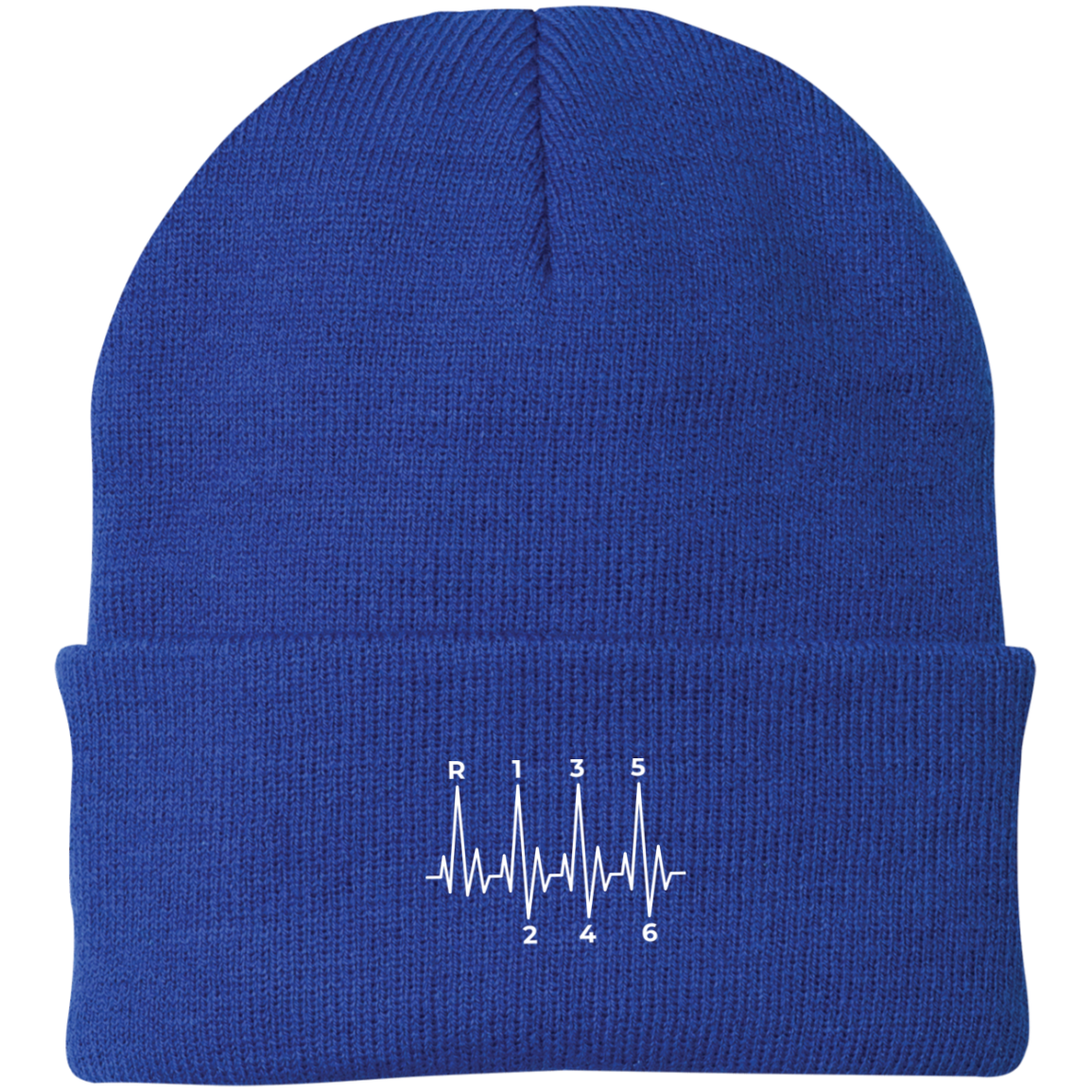 6 Speed Manual Stick Shift Heartbeat Beanie Cap