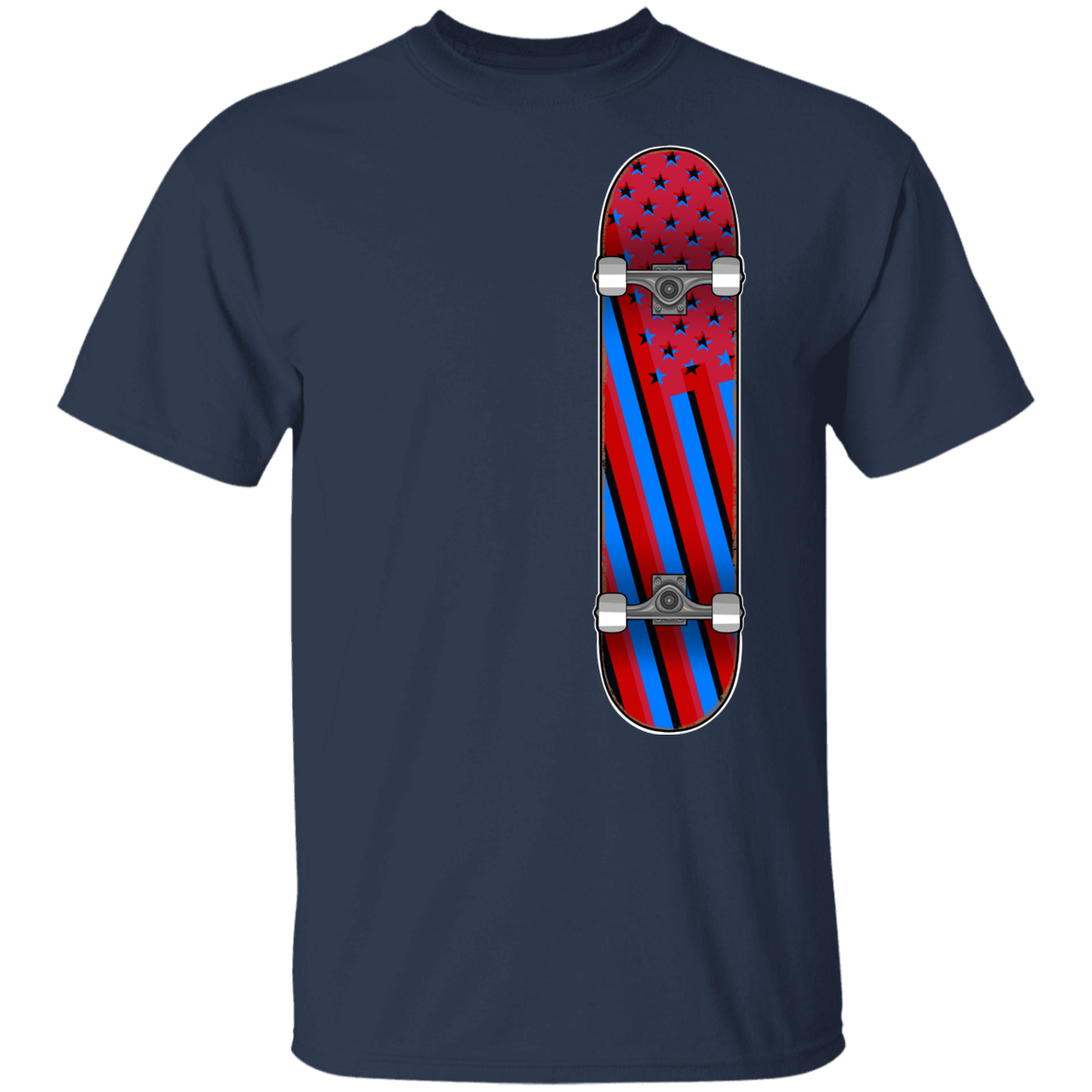 American Flag Skateboard Skateboarding Youth T-Shirt