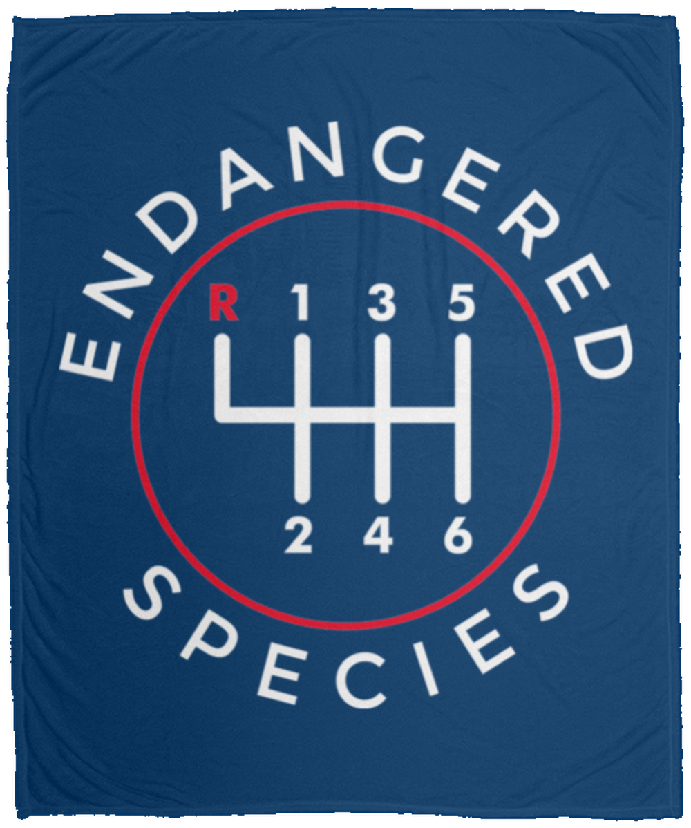 Endangered Species Manual Stick Shift 6-Speed Fleece Blanket - 50x60