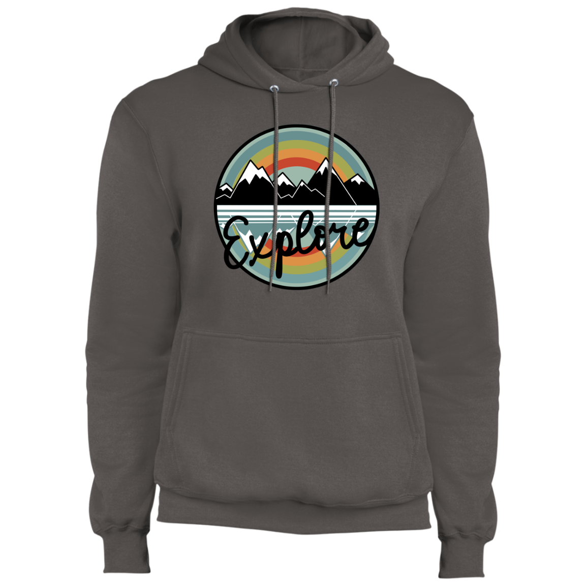 Explore Mountains Nature Camping Pullover Hoodie
