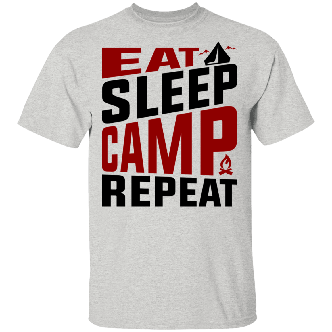 Eat Sleep Camp Repeat Camping T-Shirt