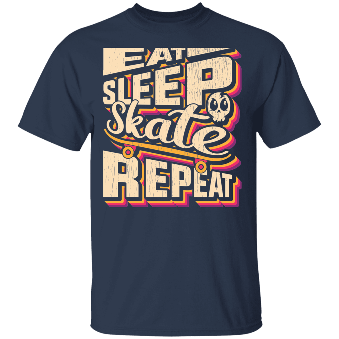 Eat Sleep Skate Repeat Skateboard Skateboarding T-Shirt