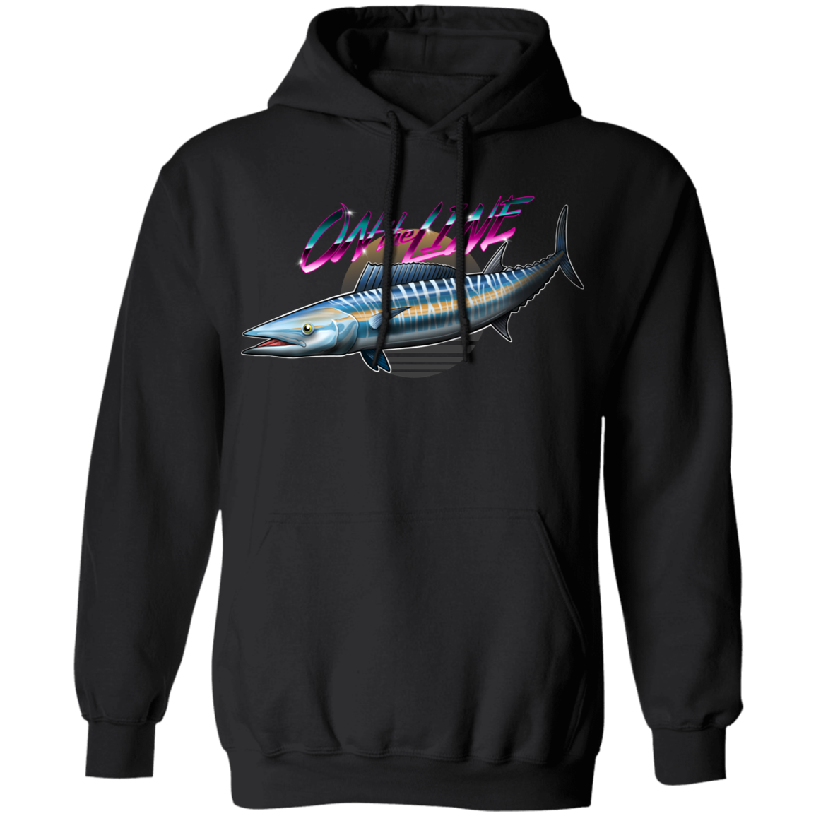 Wahoo Ono Fish On The Line Saltwater Pullover Hoodie