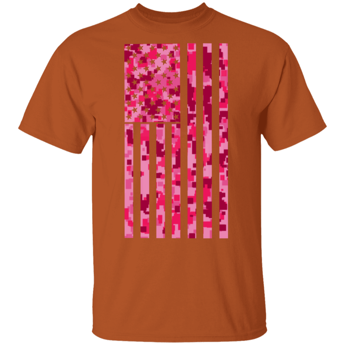 Pink American Flag T-Shirt