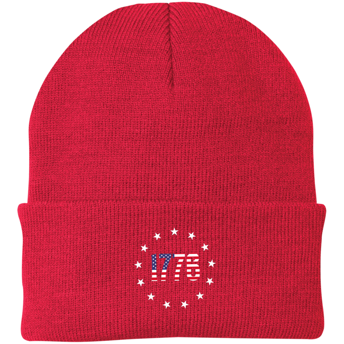 1776 Betsy Ross American Flag Beanie Cap