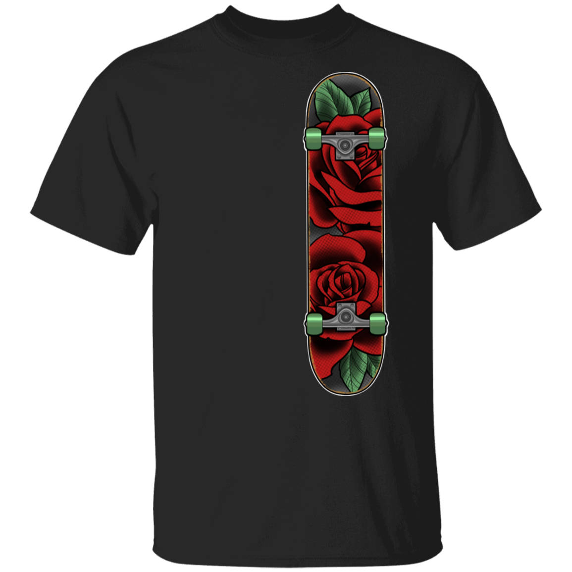 Rose Classic Skateboard Skateboarder T-Shirt