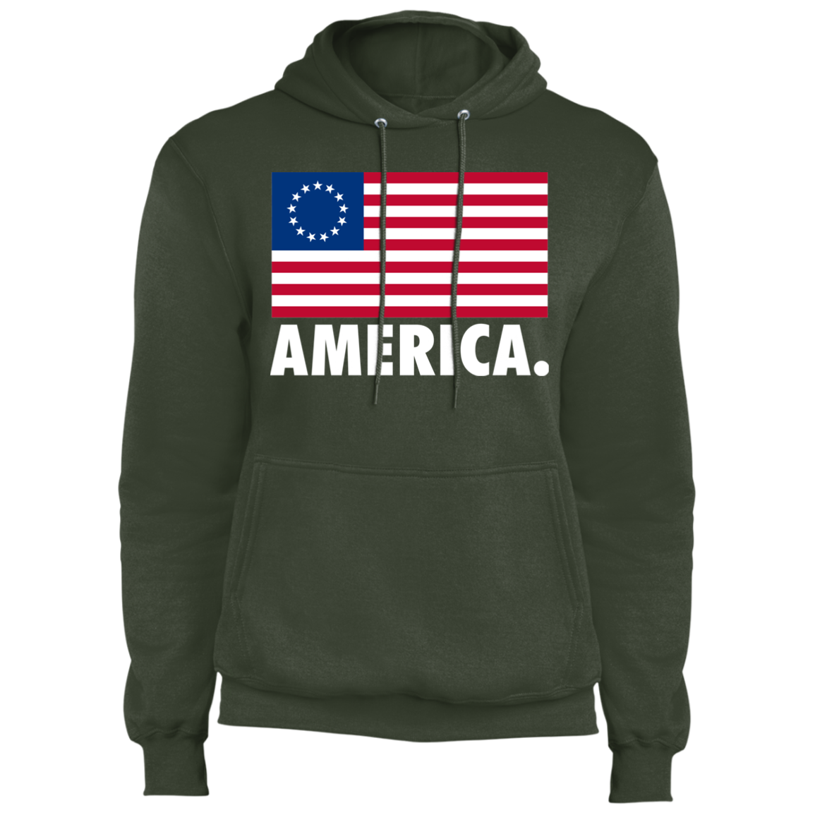 Betsy Ross Flag America Patriot Pullover Hoodie