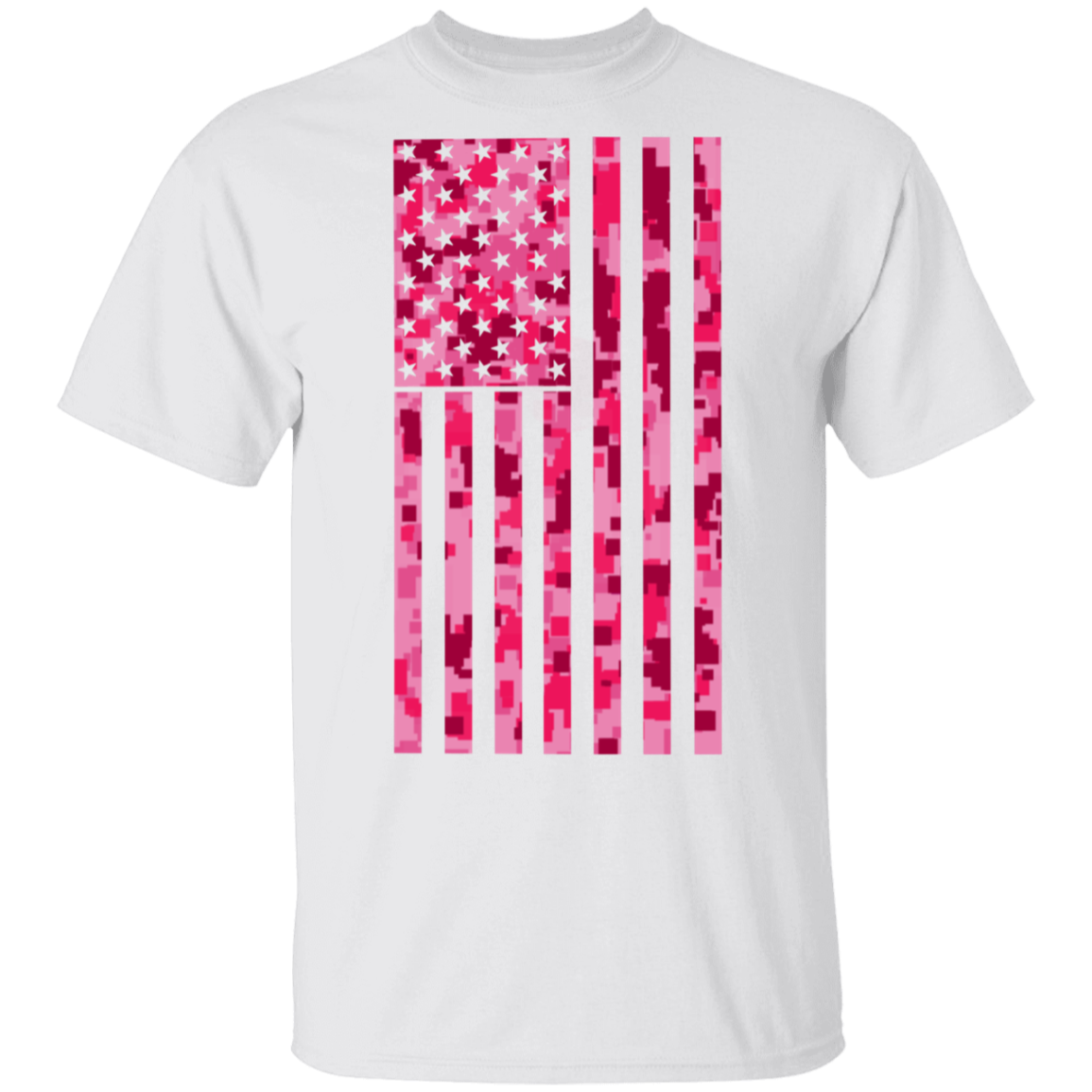 Pink American Flag T-Shirt