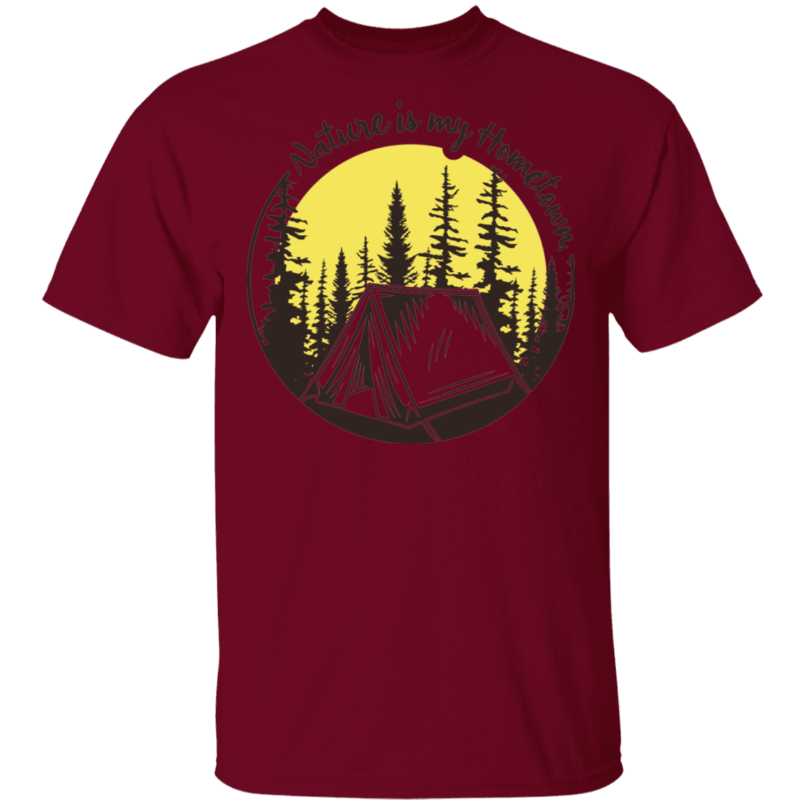 Nature Is My Hometown Camping Outdoor T-Shirt