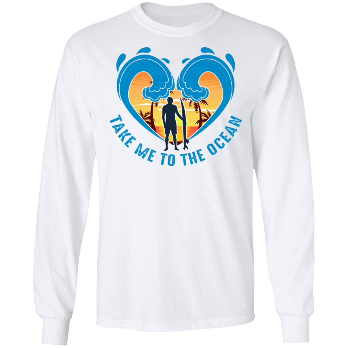Take Me To The Ocean Beach Long Sleeve T-Shirt