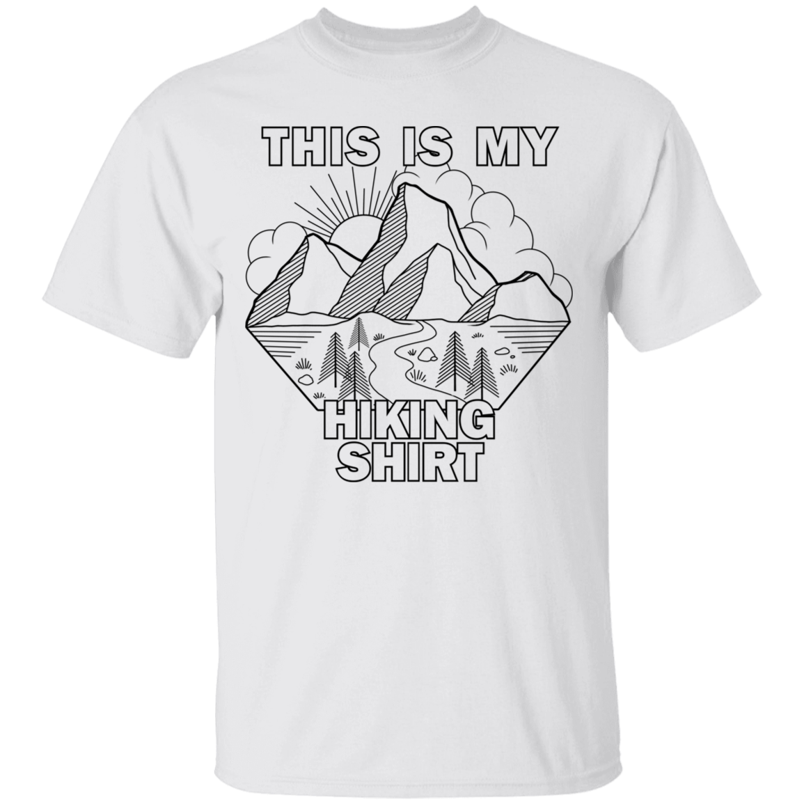 This Is My Hiking Shirt Nature Camping T-Shirt