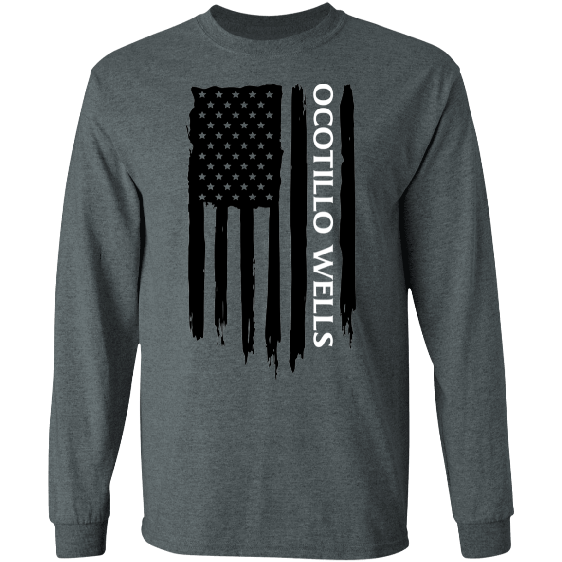 Ocotillo Wells American Flag Long Sleeve T-Shirt