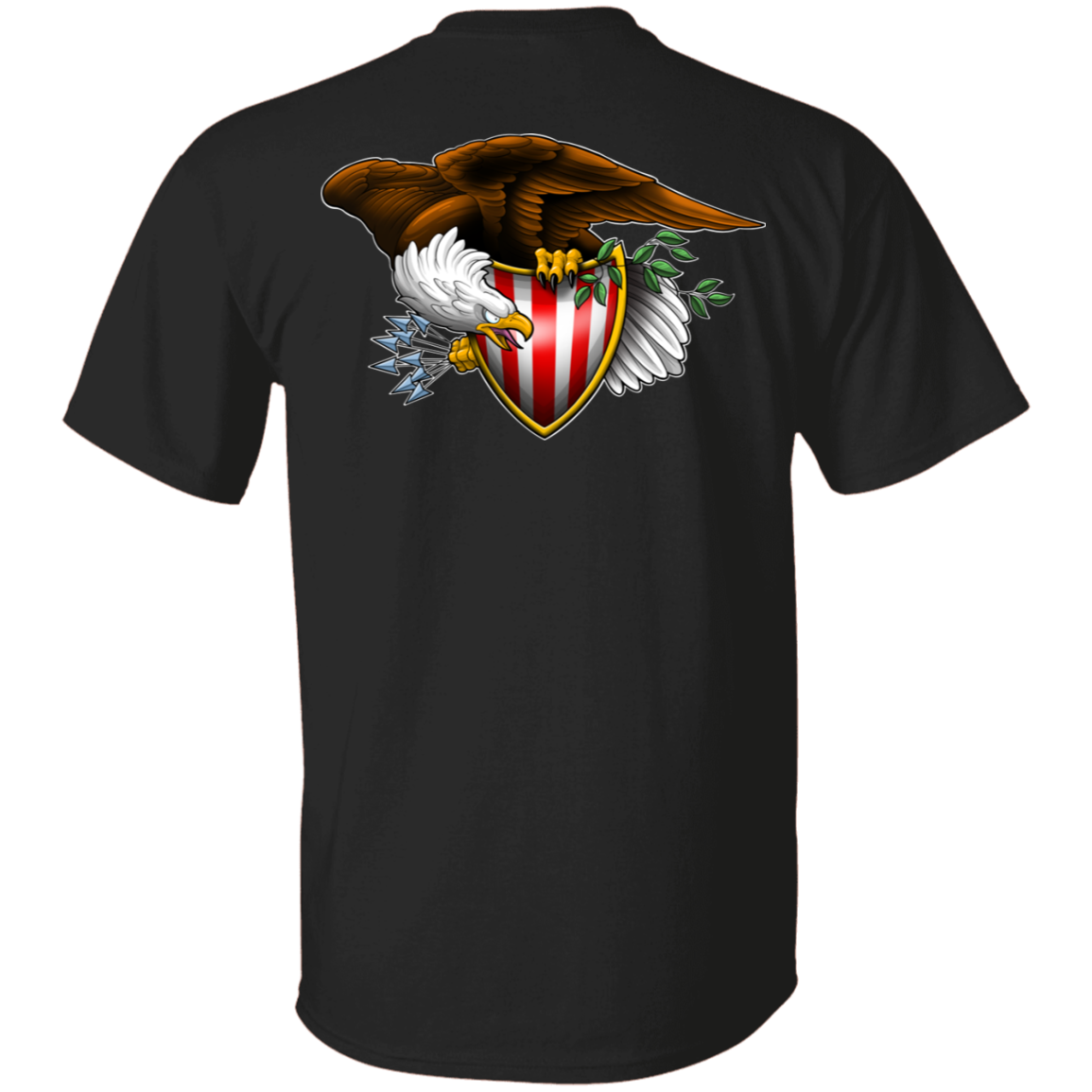Patriot American Bald Eagle Double Sided T-Shirt