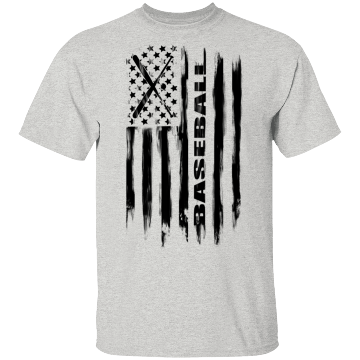Baseball American Flag T-Shirt