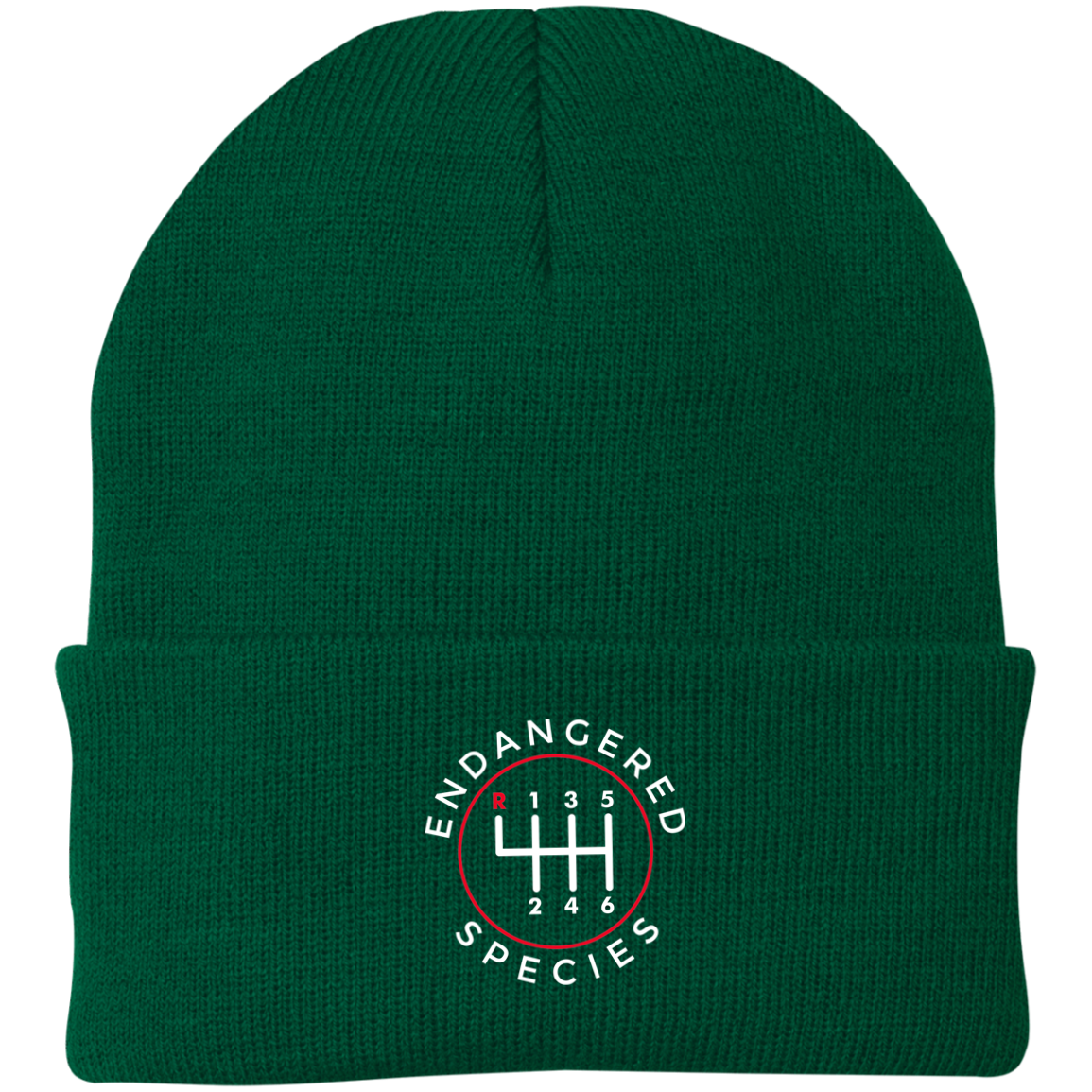 Endangered Species Manual Stick Shift 6-Speed Beanie Cap