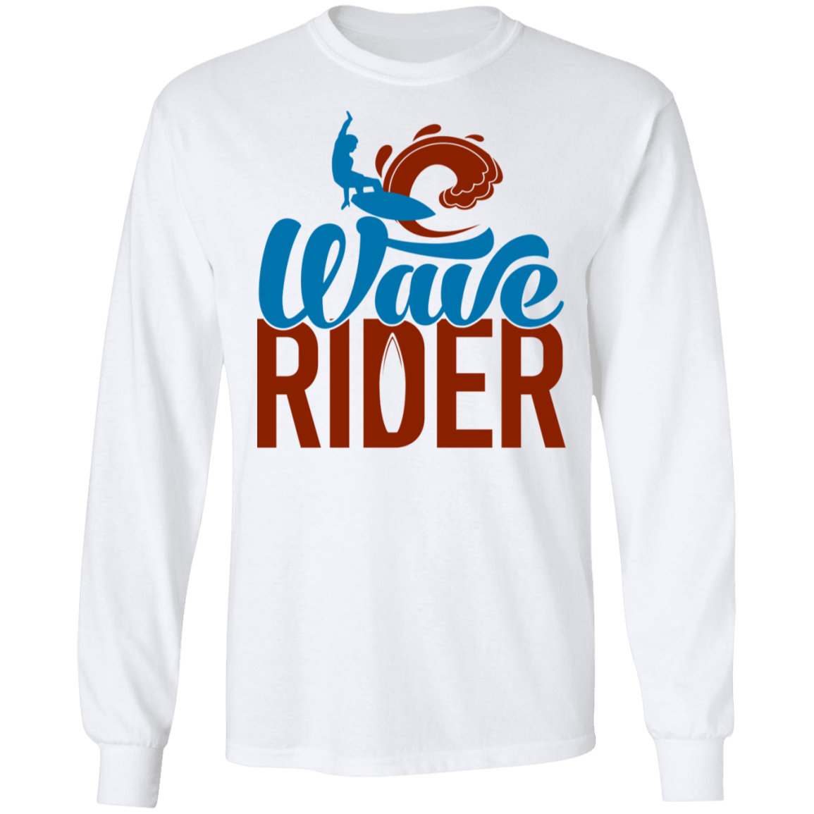 Wave Rider Surfing Long Sleeve T-Shirt