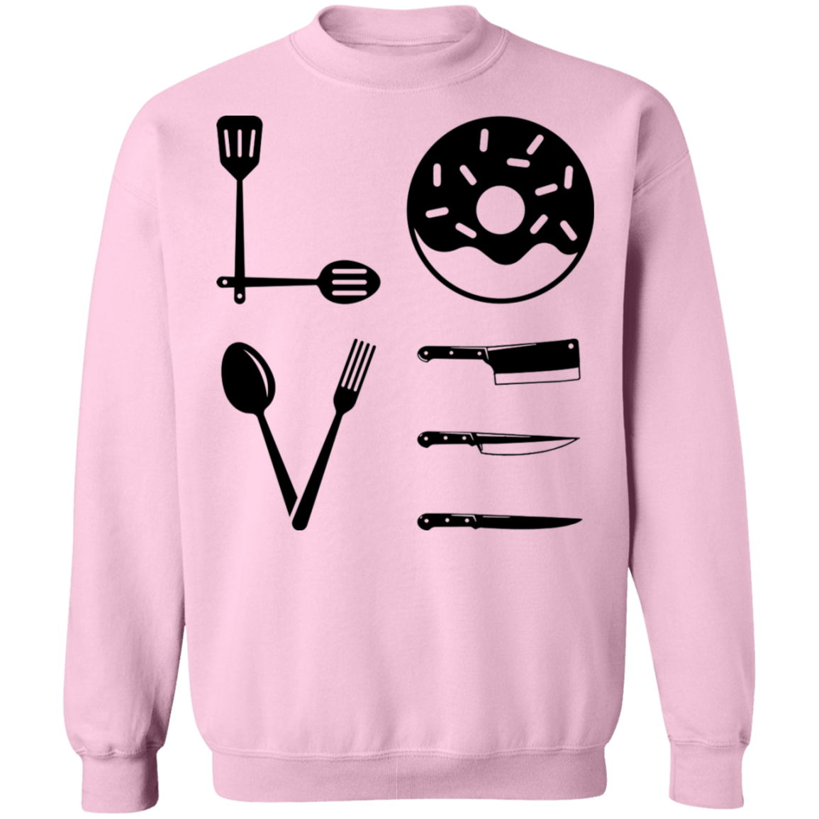 Love Food Cooking Chef Crewneck Sweatshirt