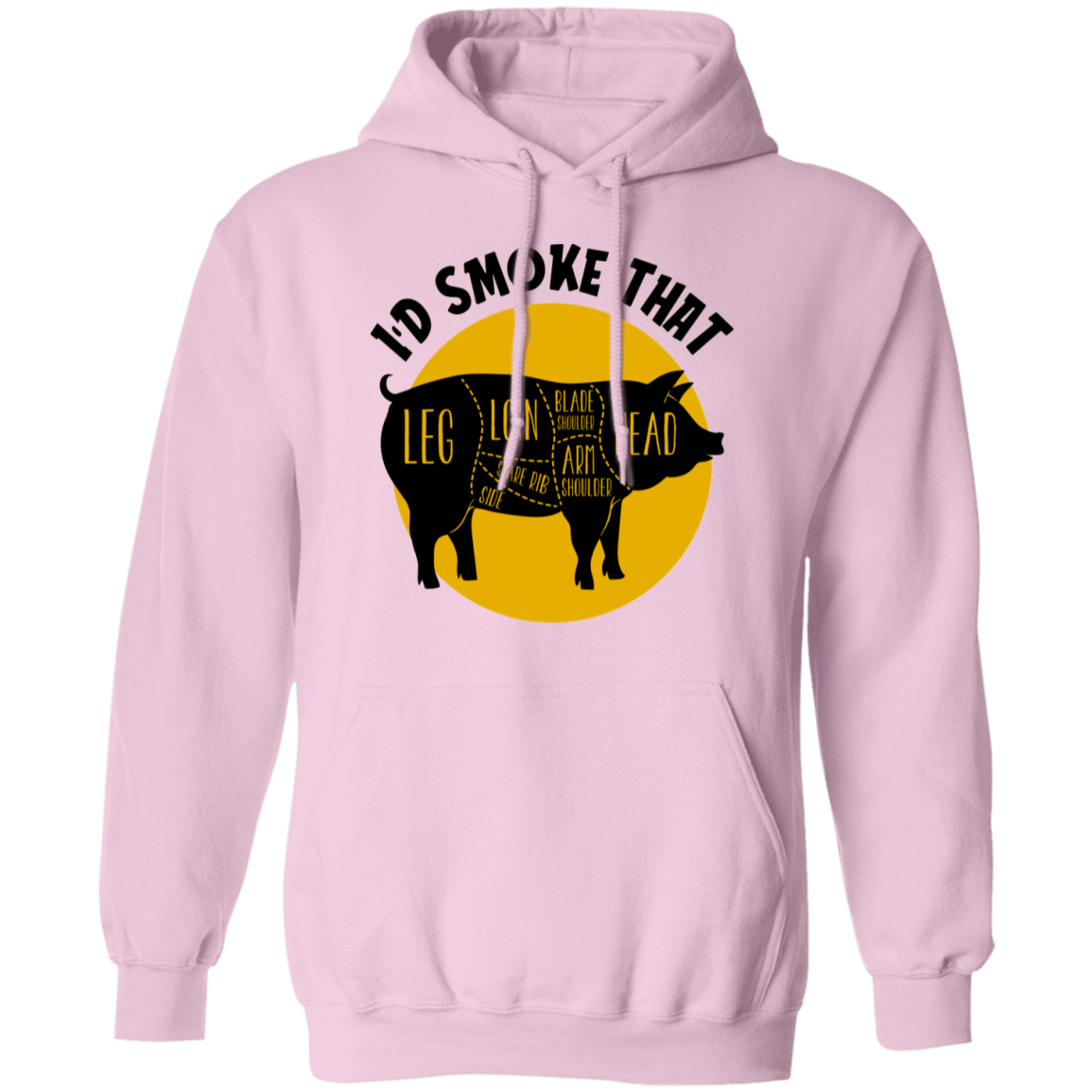 I'd Smoke That Pork BBQ Grilling Pullover Hoodie