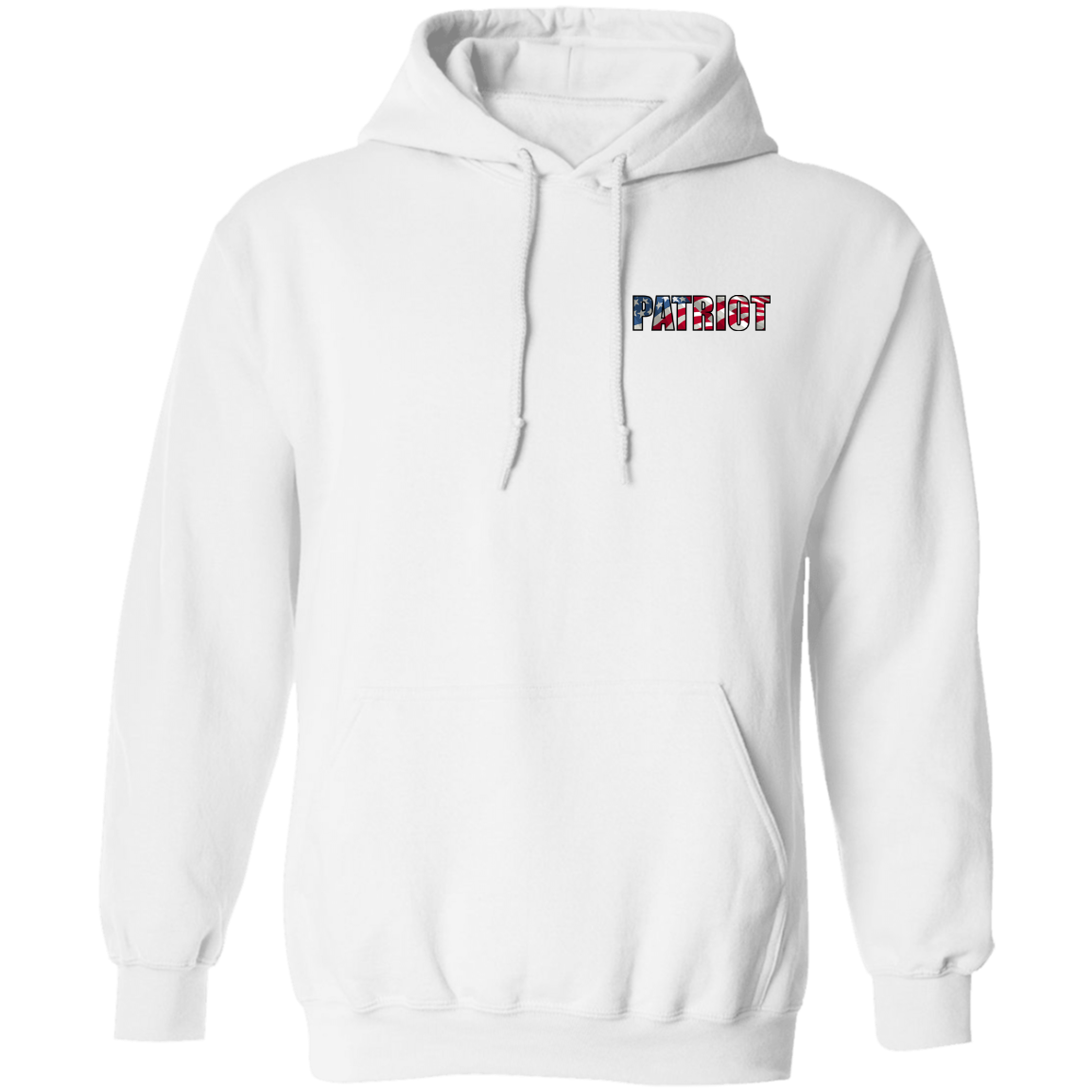 Patriot American Bald Eagle Double Sided Pullover Hoodie