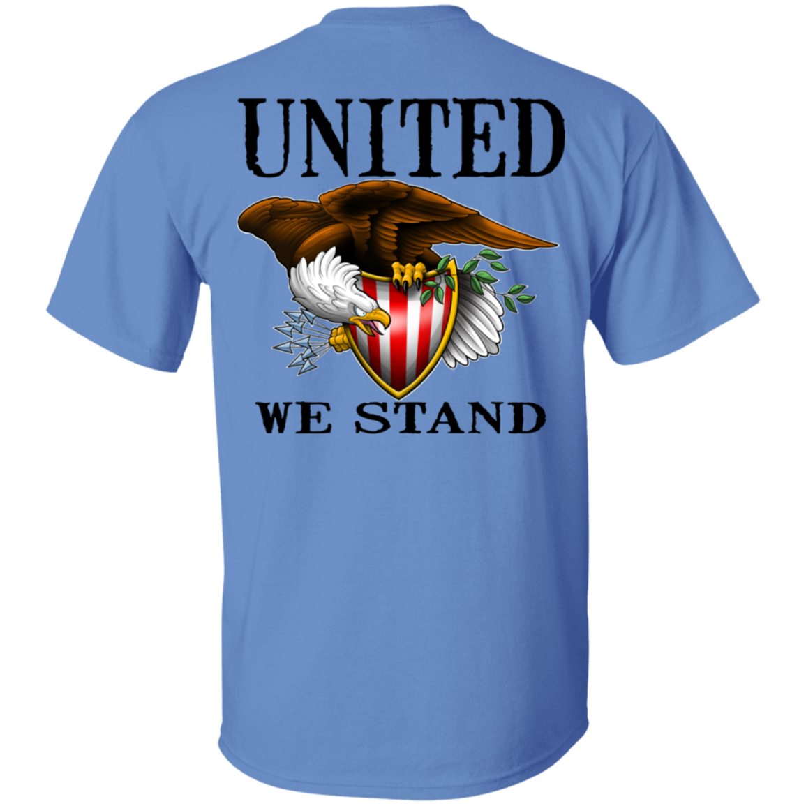 1776 American Bald Eagle United We Stand Double Sided T-Shirt